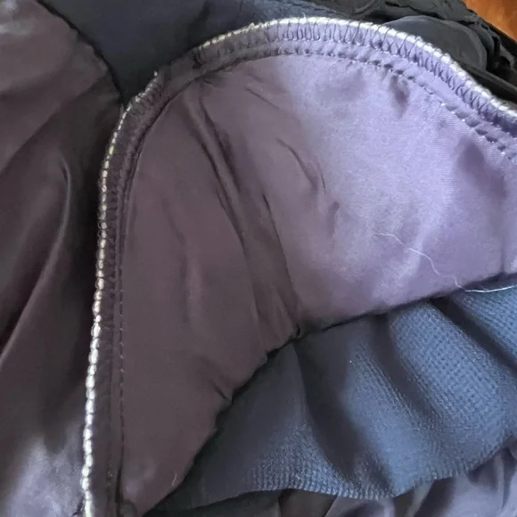 Vintage Ralph Baker Dress Navy Blue Pleated Skirt Chiffon Midi Dres Midi Size 6 - Picture 16 of 16